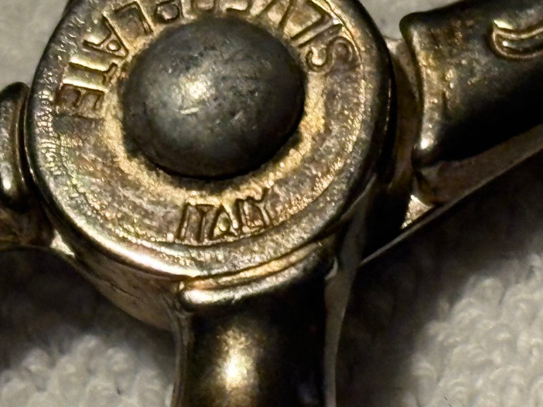 アンティーク　イタリア製　シルバープレート ケーキトング　ブレッドトング