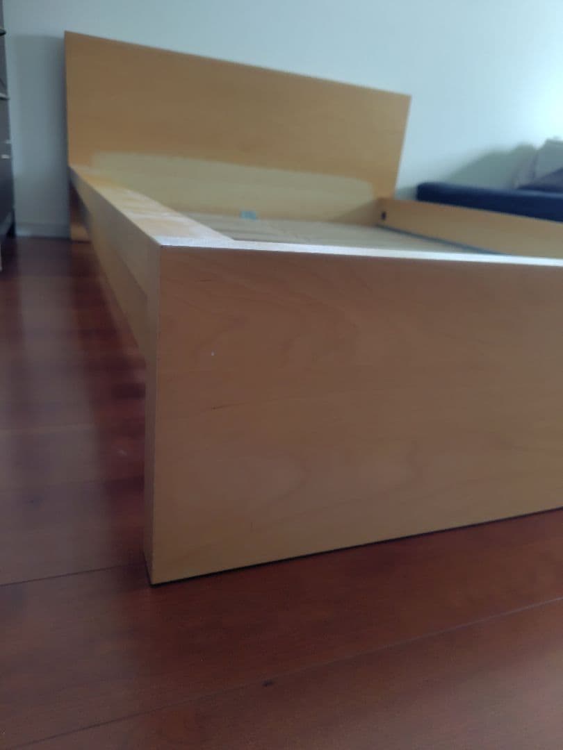 ダブルベッドフレーム　IKEA　MALM 140✕200　組み立て説明書あり