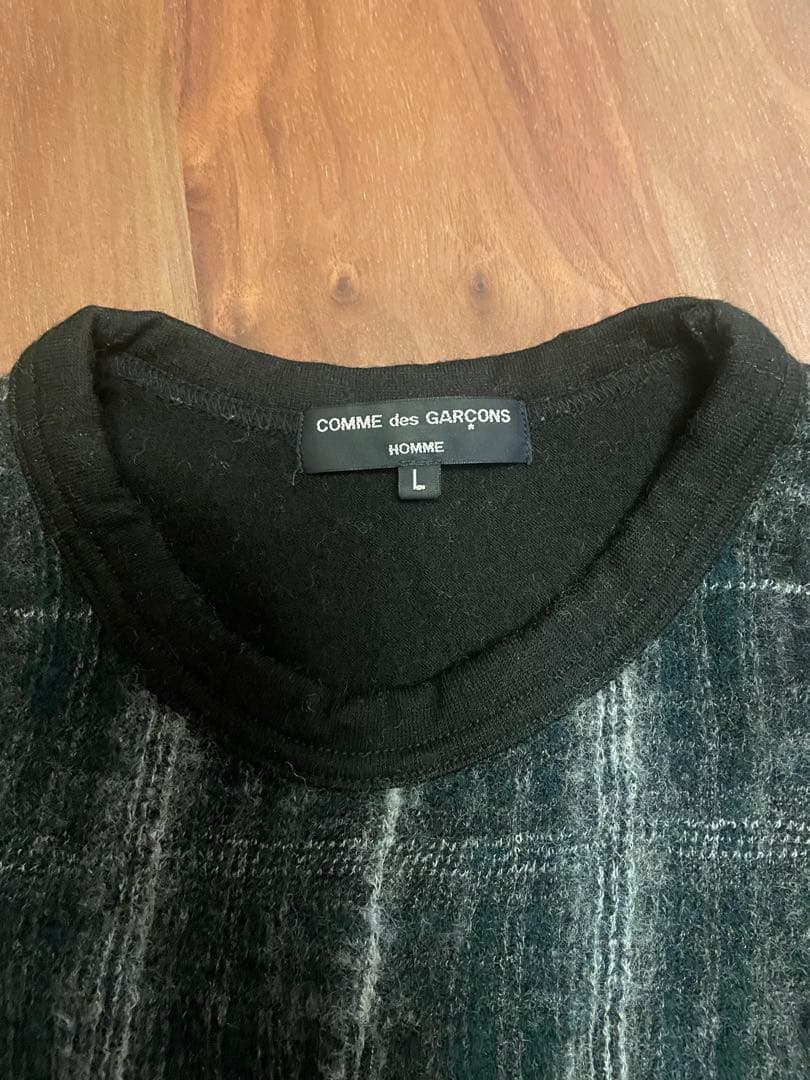 【最終値下げ】COMME des GARÇONS HOMMEチェック柄ニット