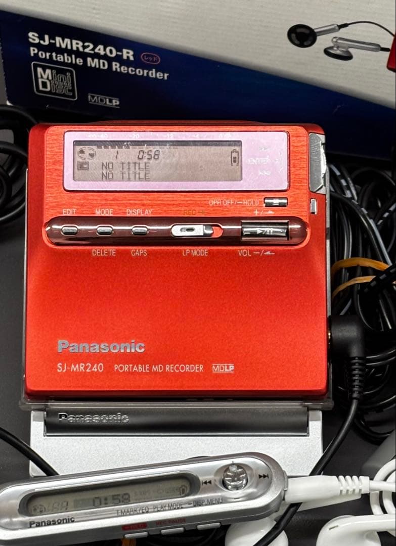 Panasonic SJ-MR240 ポータブルMDレコーダー
