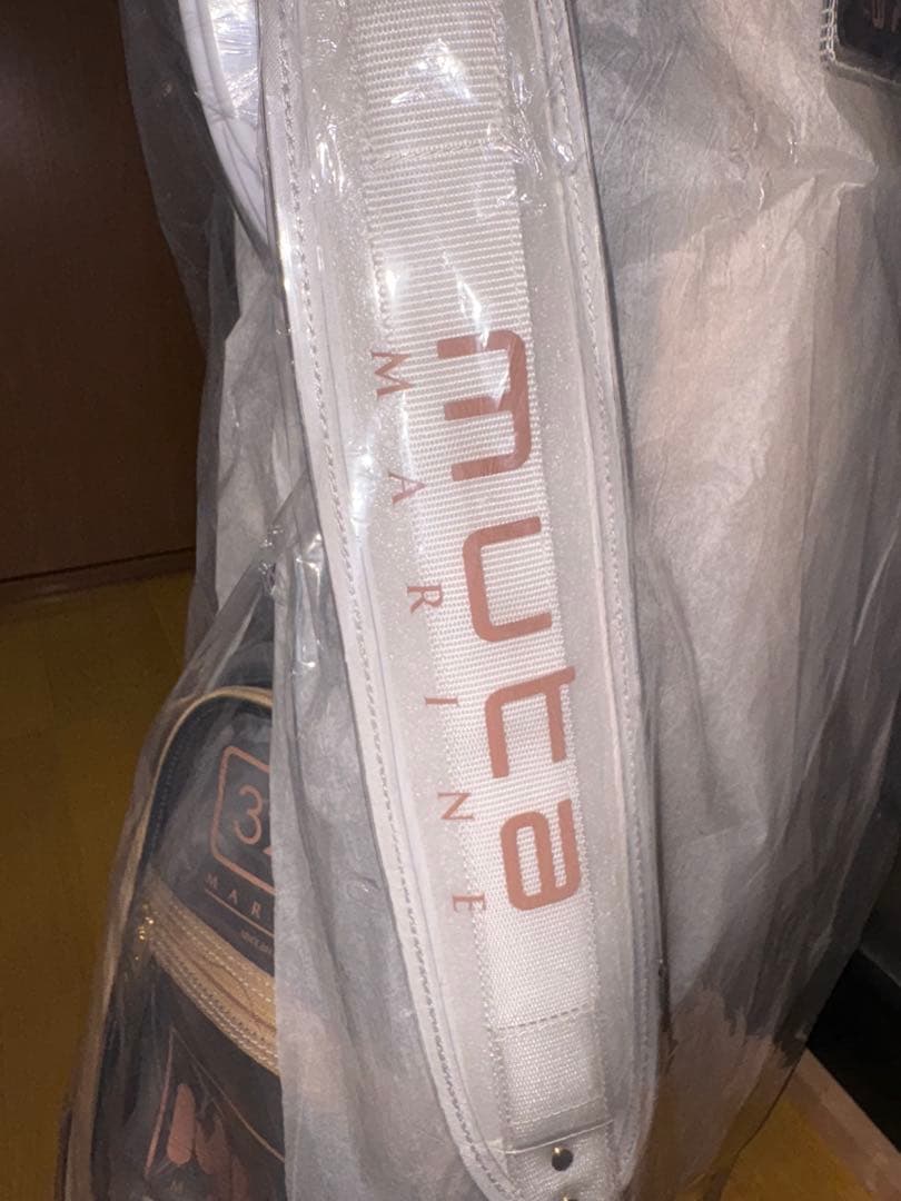 muta マリン キャディバッグ MARINE ゴルフバッグ　クリア　ベージュ