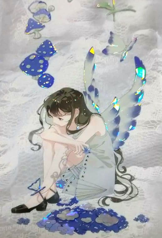 J665＃紫韵童谣(贝壳光)一木一横切り売り海外人物マステ女の子