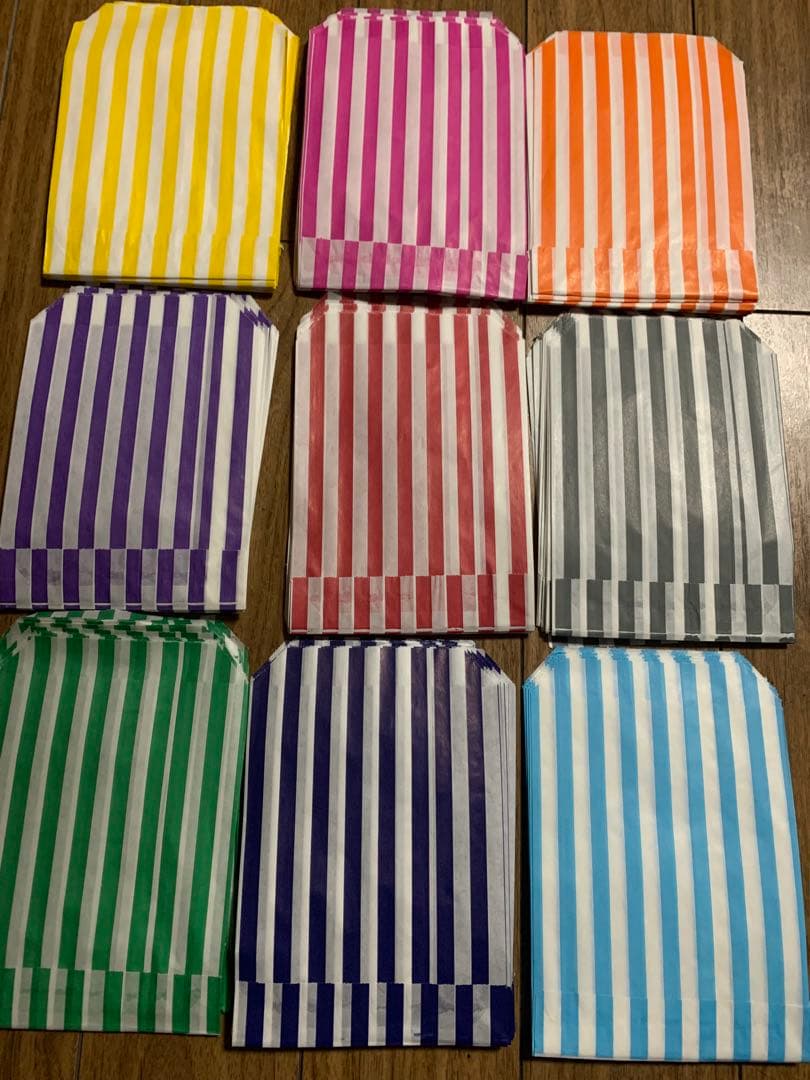 海外紙物　人気イギリス　キャンディ袋　カラフルセット　24種　超大量！2400枚