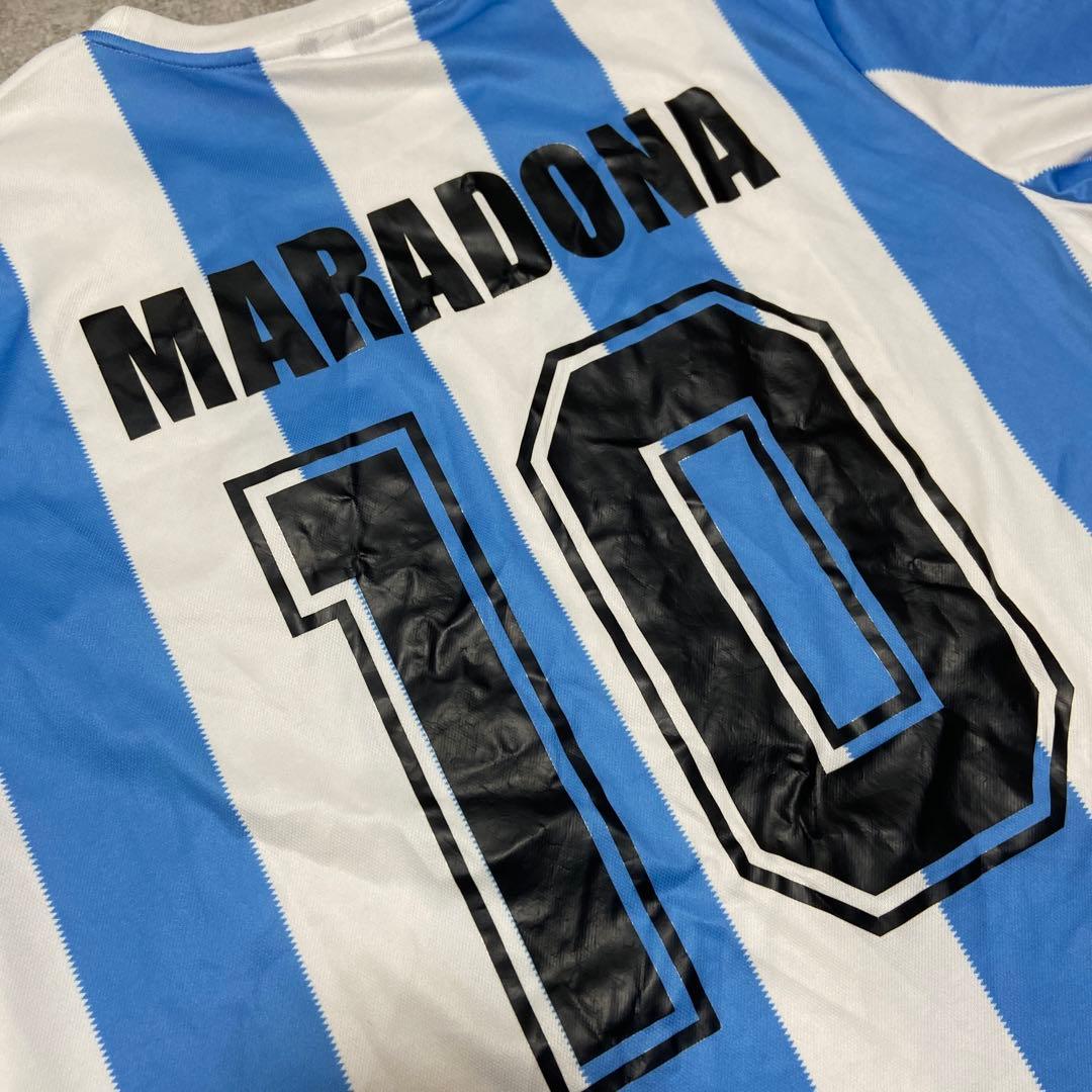 ルコック アルゼンチン代表 マラドーナ ユニフォーム ゲームシャツ 2XL