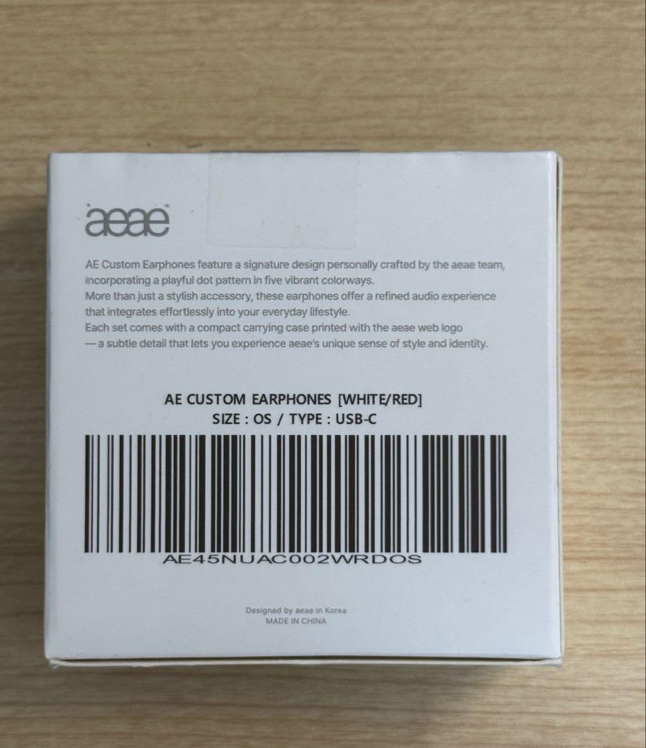 aeae 有線イヤホン ホワイト 韓国