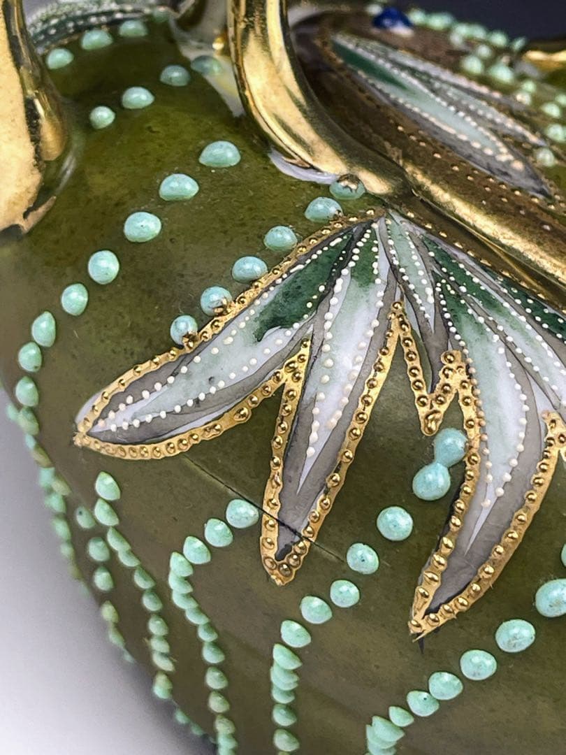 【希少】オールドノリタケ シュガーボウル クリーマー ジュエル エナメル盛り