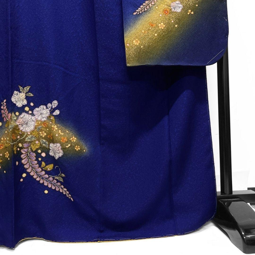 未着用　振袖　辻ヶ花　絞り　藤の花　襦袢付き　成人式　晴れ日　着物　064a p
