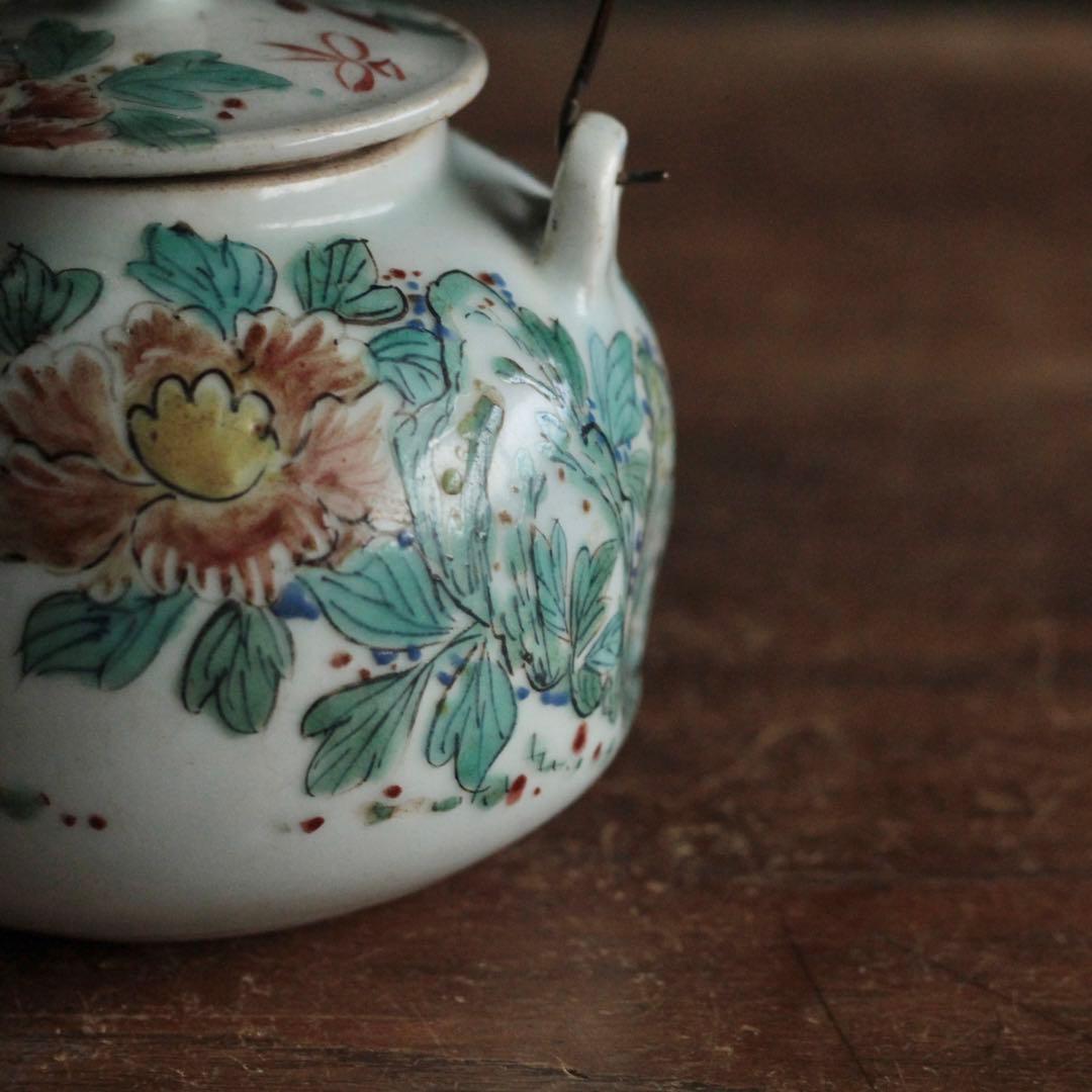 薩摩平佐 色絵 ちょか 急須 古美術 古道具 アンティーク