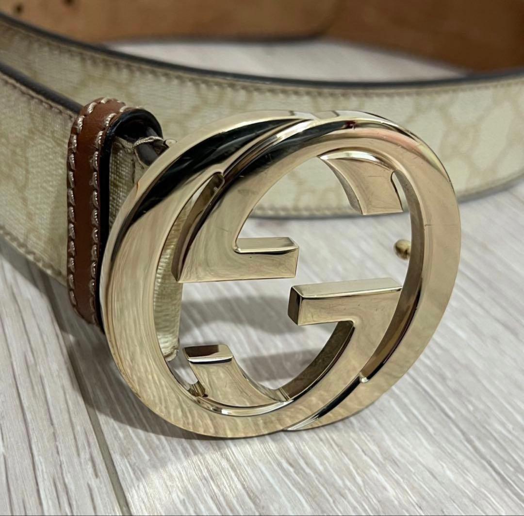 Gucci ベルト ダブルGロゴ ベージュ