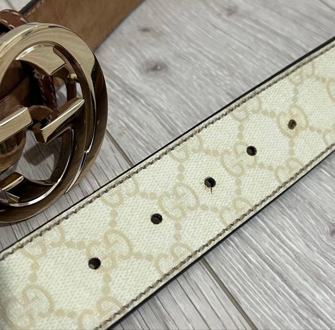 Gucci ベルト ダブルGロゴ ベージュ