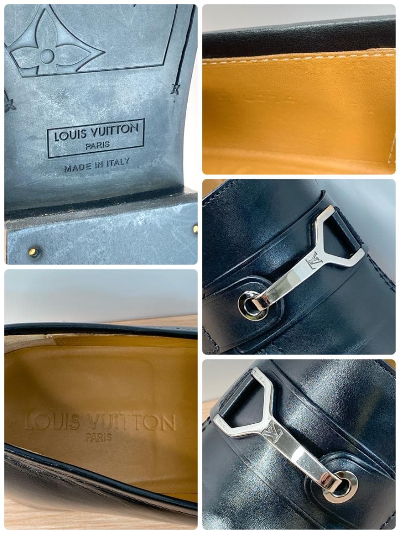 ルイヴィトン ビジネスシューズ 革靴 ビットローファー ブラック 黒 26.5㎝