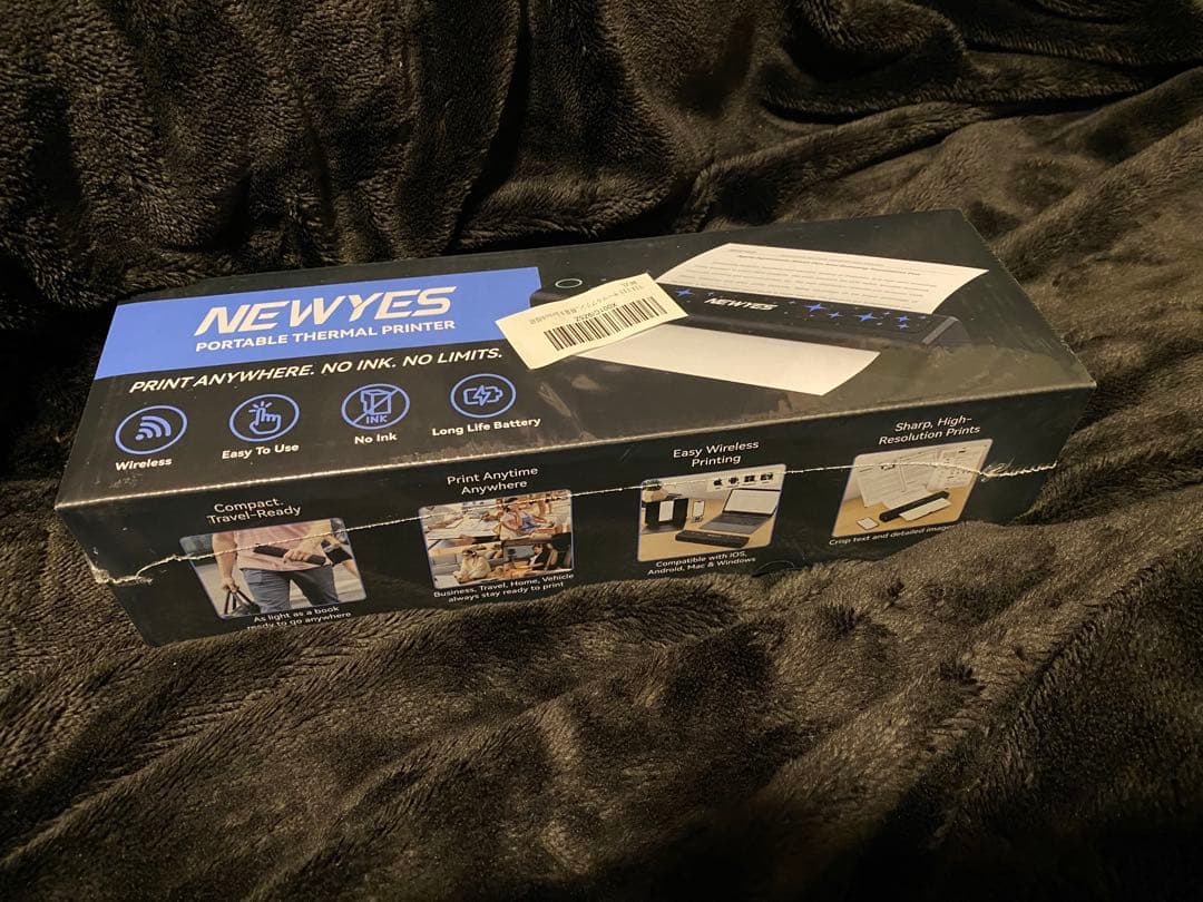 サーマルプリンター インク不要 2000mAh A4サイズ210mm/216mm