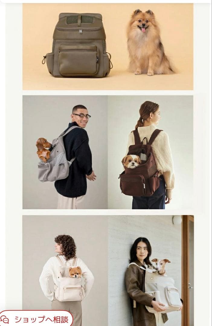 新品　CITYDOG ネオプレーンバックパックキャリー　Rサイズ　ブラウン