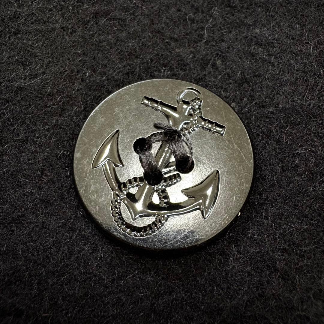 439【希少40 XL相当】米国製 ショット ピーコート メンズ ブラック