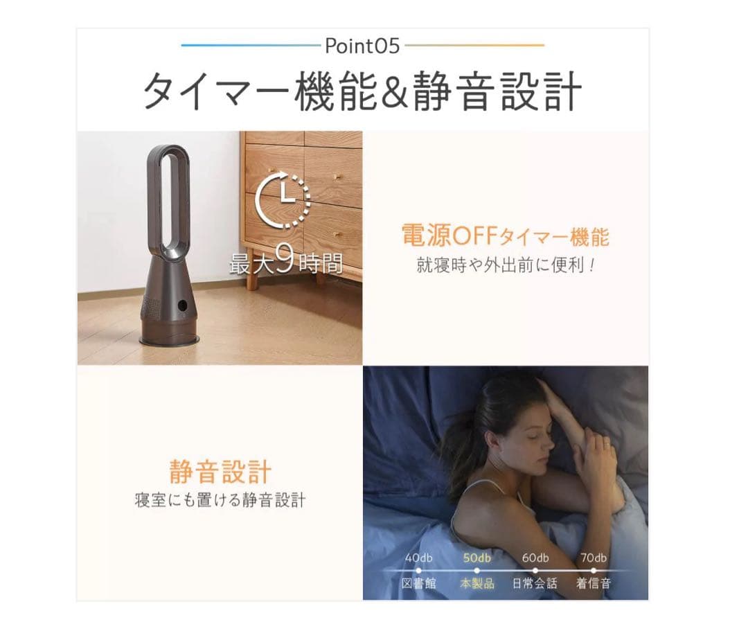 2922グレー　2912冷暖扇風機2.0MG ファンヒーター セラミックヒーター