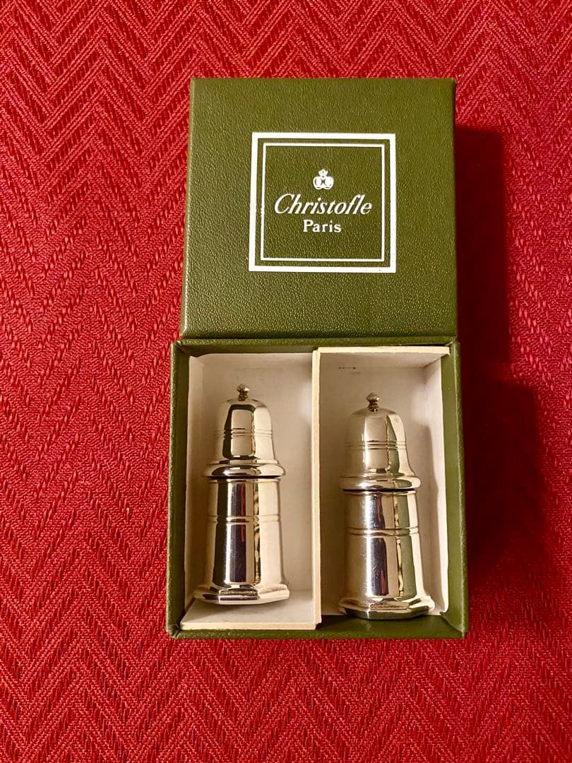 【超レア☆未使用品☆】クリストフル VILLARS ソルト＆ペッパー 調味料入