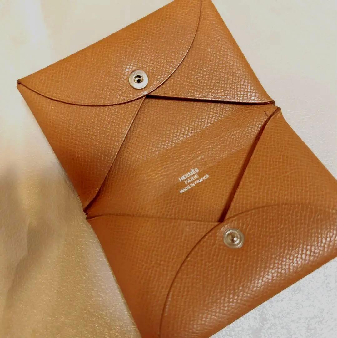週末限定セール【正規品】エルメス　名刺入れ　カルヴィ カードケース　ゴールド