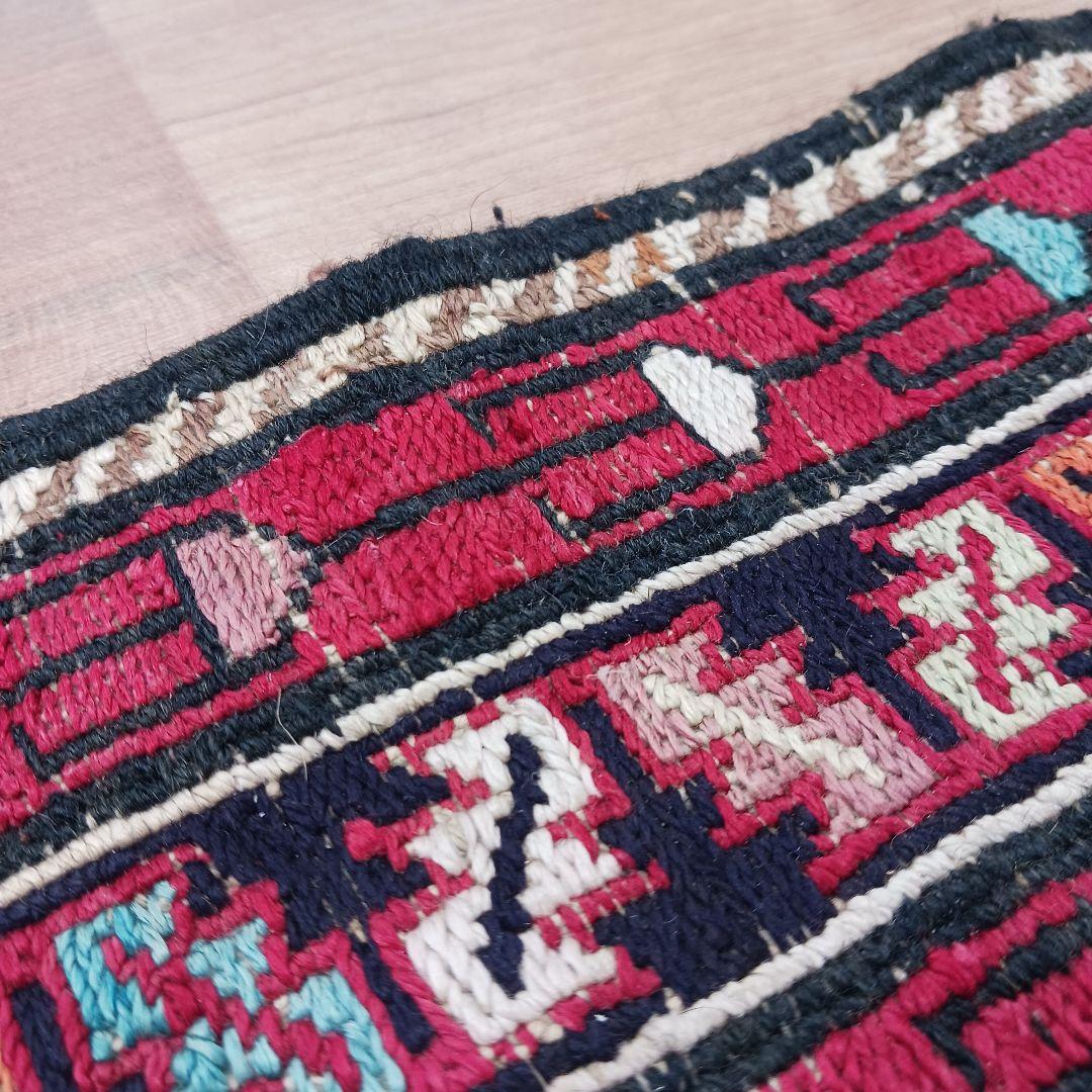 専用Y2773 イラン キリム ウール 手織り ラグマット 138×106㎝