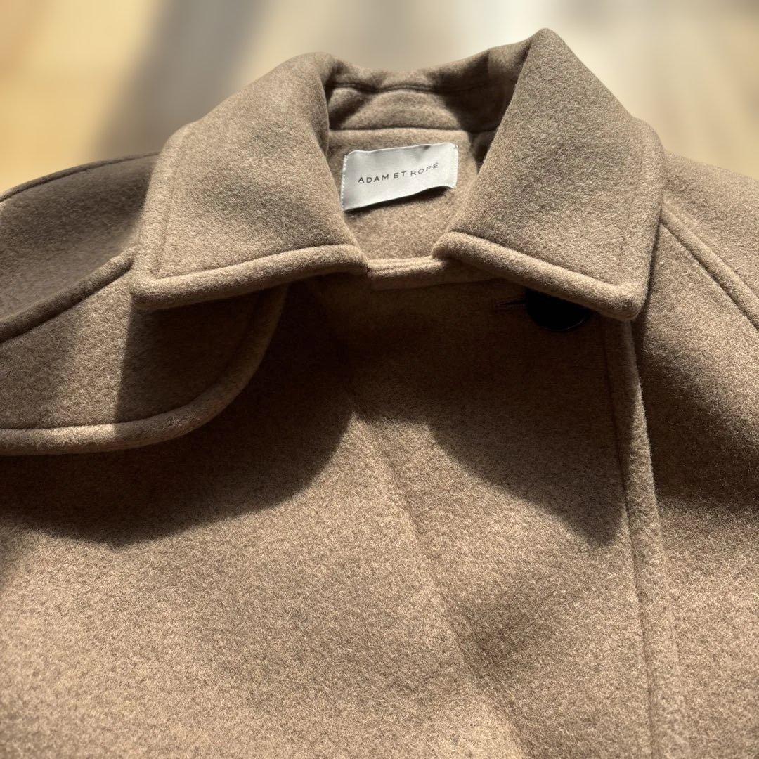 【新品未使用】アダムエロペ　ベージュ　ミドルコート