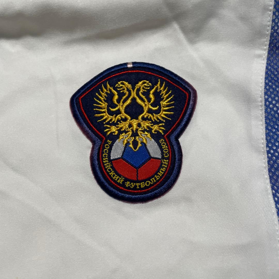 Nike ホワイト/ブルー 長袖シャツ M