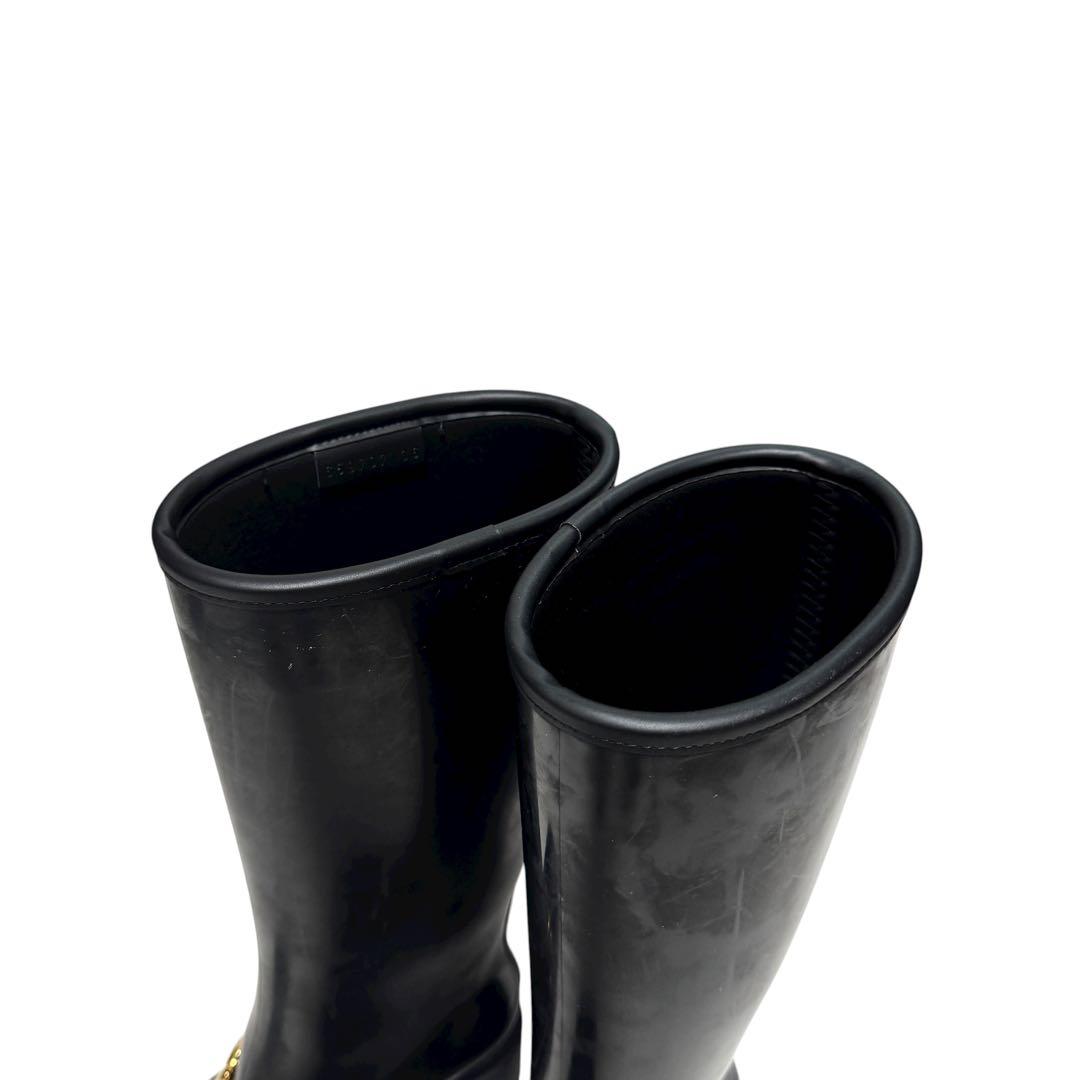 美品　箱あり　GUCCI グッチ　レインブーツ　ホースビット　金具　厚底　36