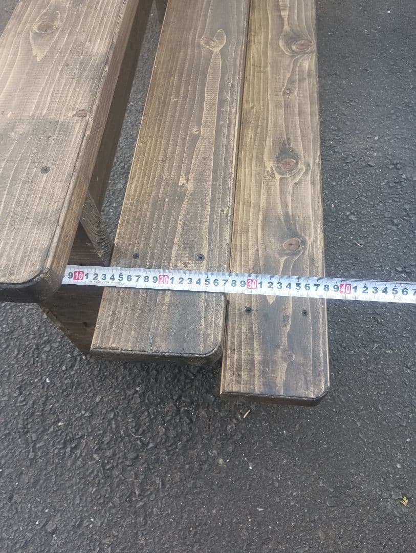 木製3段フラワースタンド ブラウン