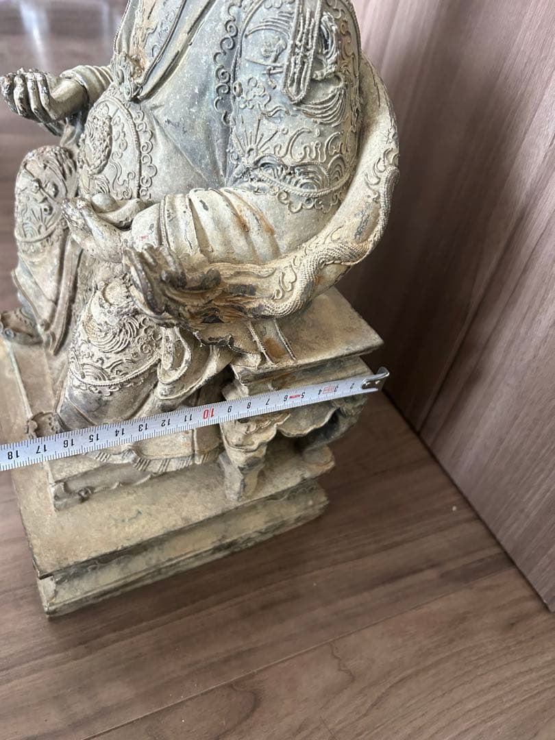 古董，財神像，（大）古銅製，清時代，重10千克