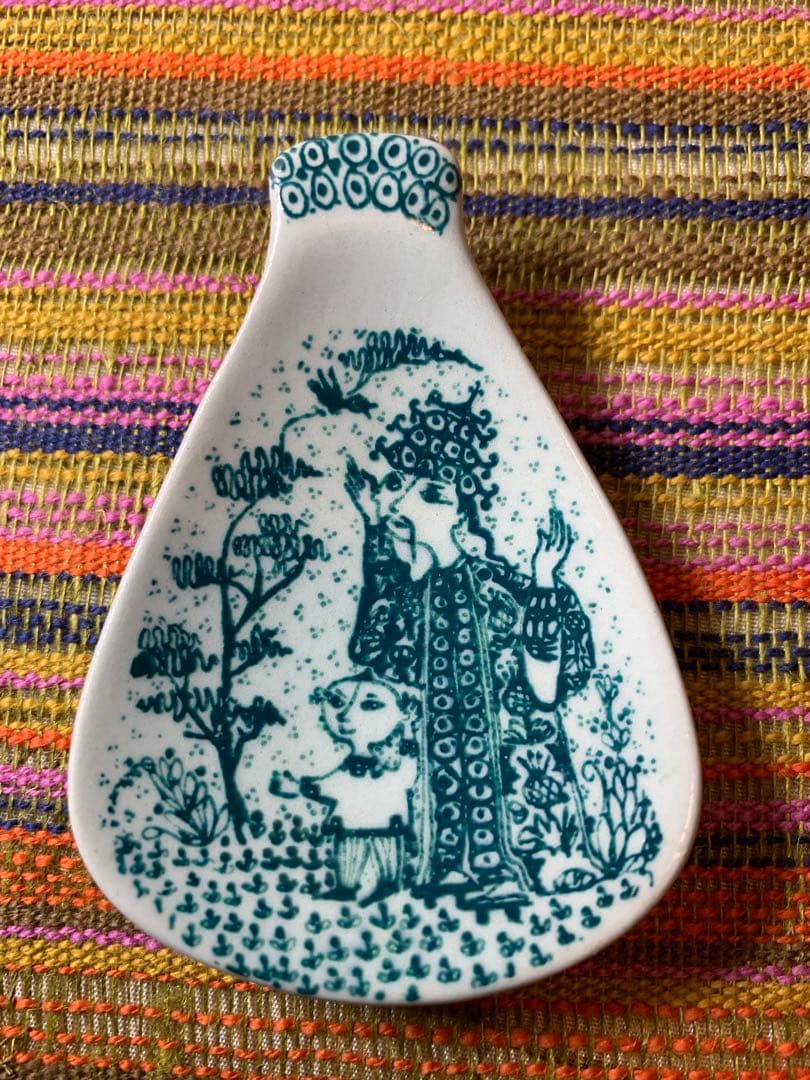 ビヨンヴィンブラッド　レアな箱入りビンテージの豆皿4枚セットアンデルセン物語絵柄