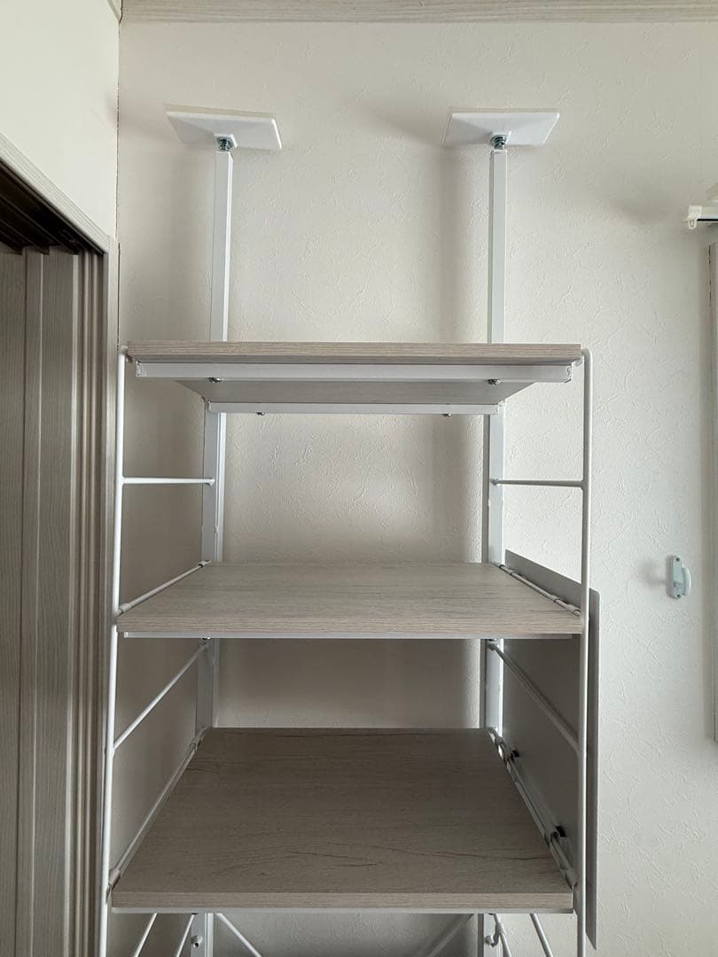 ニトリ　Nポルダ幅40センチ　追加パーツ付き　ホワイト　白