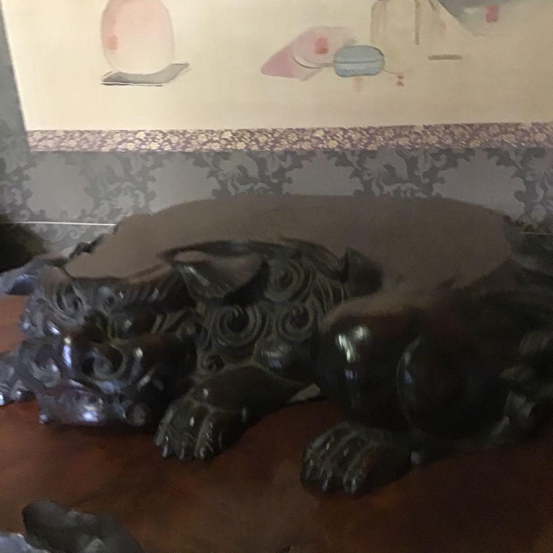 置物台　幕末〜明治　欅材　富豪床ノ間　傳立川和四郎富種