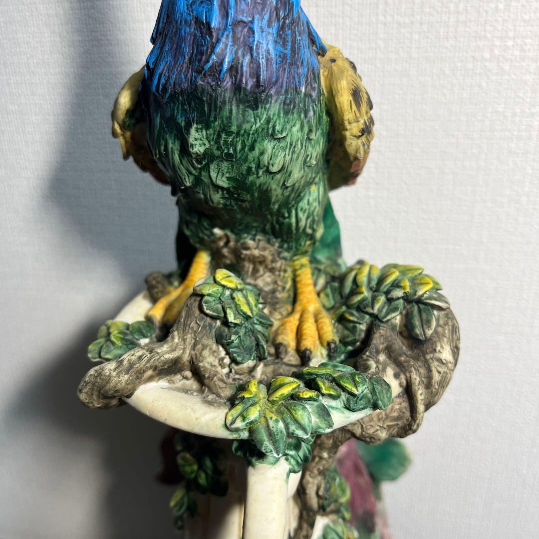 【匿名配送】孔雀　置物　置き物　オブジェ　ピーコック　サンクチュアリ　孔雀の楽園