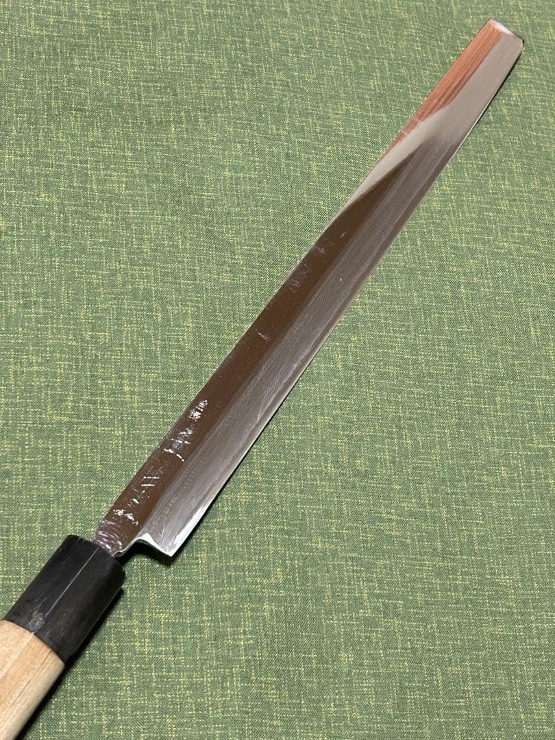 蛸引包丁　正本総本店　白二鋼　8寸（24.7㎝）