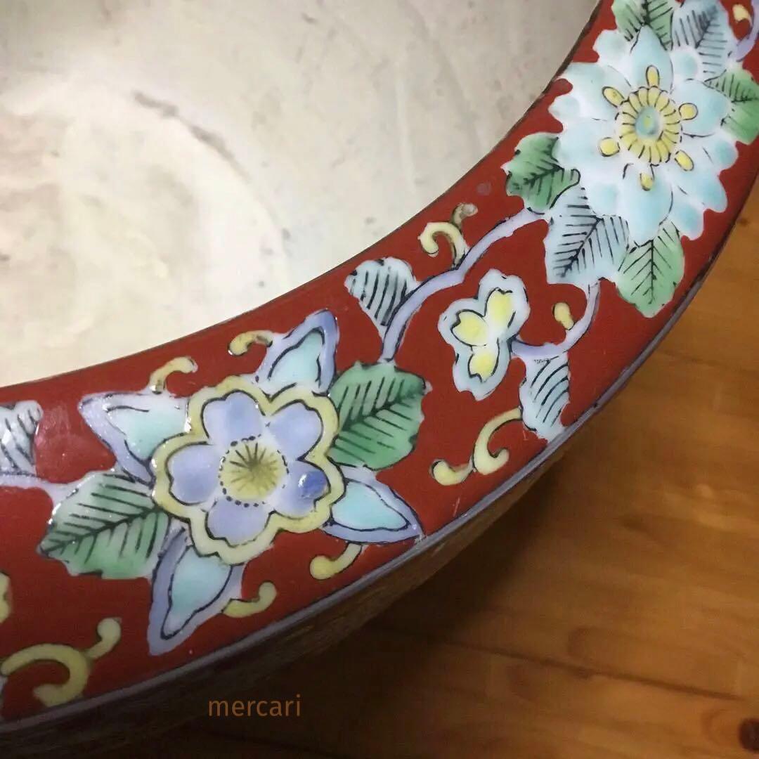 伊万里焼 安藤広重 東海道五拾三次窓絵 十錦手 火鉢 /骨董/時代物