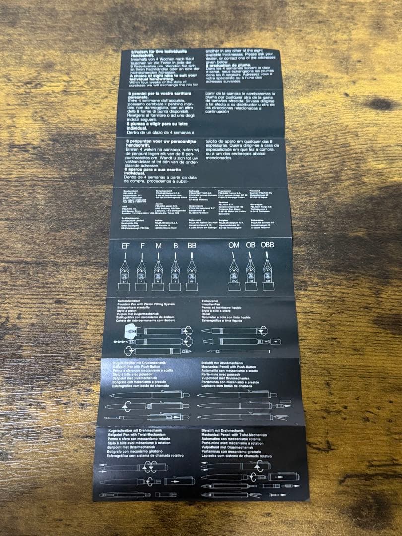 筆記確認&洗浄済　西ドイツ製　PF刻印　緑天冠　18c B ペリカン　万年筆