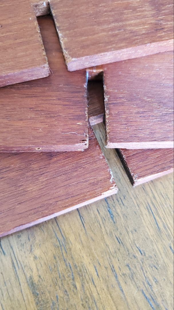 北欧ヴィンテージ　チークウォールシェルフ