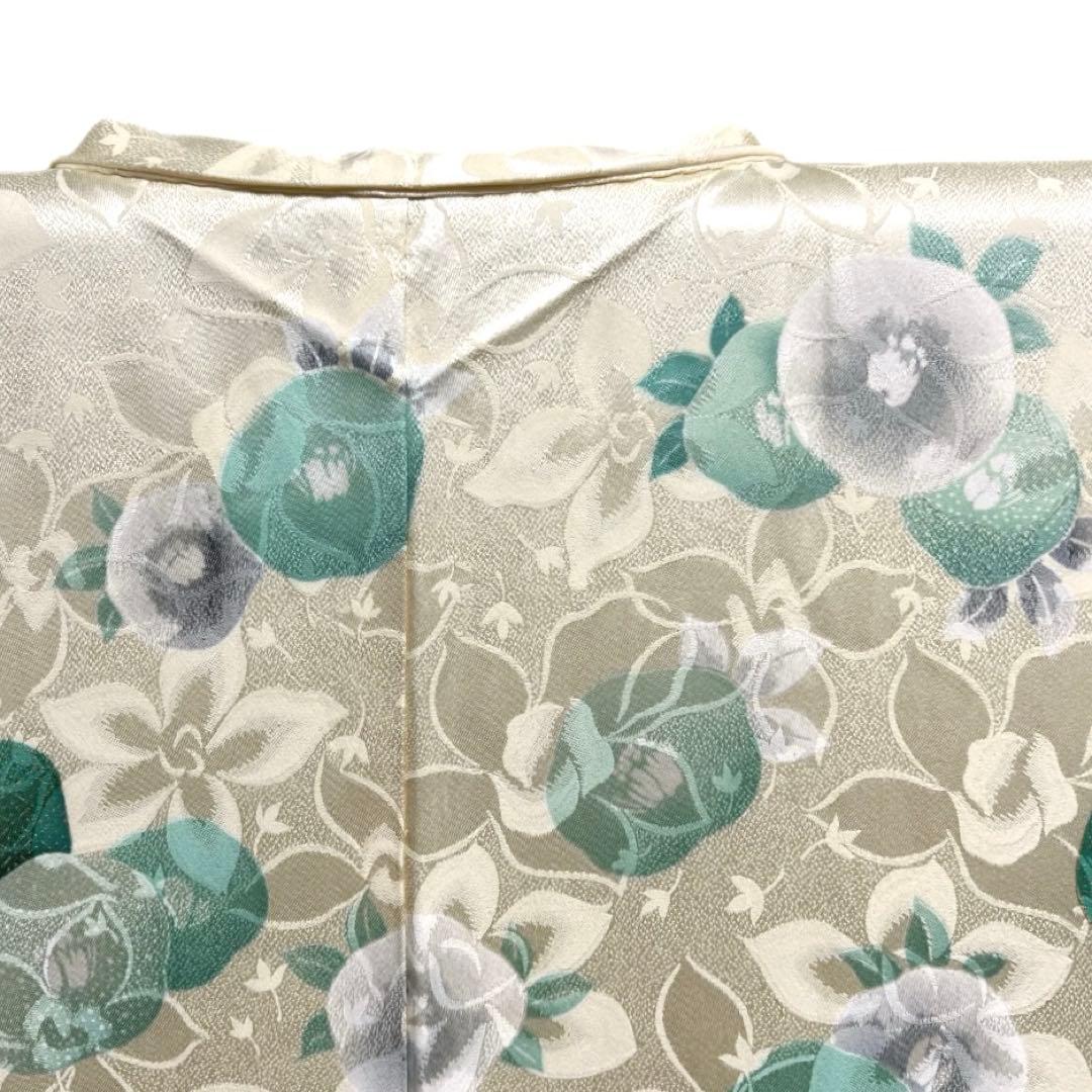 付け下げ　椿　金彩　梅　亀甲　楓　芝草　菊　花地紋　紋無し　着物　102b d