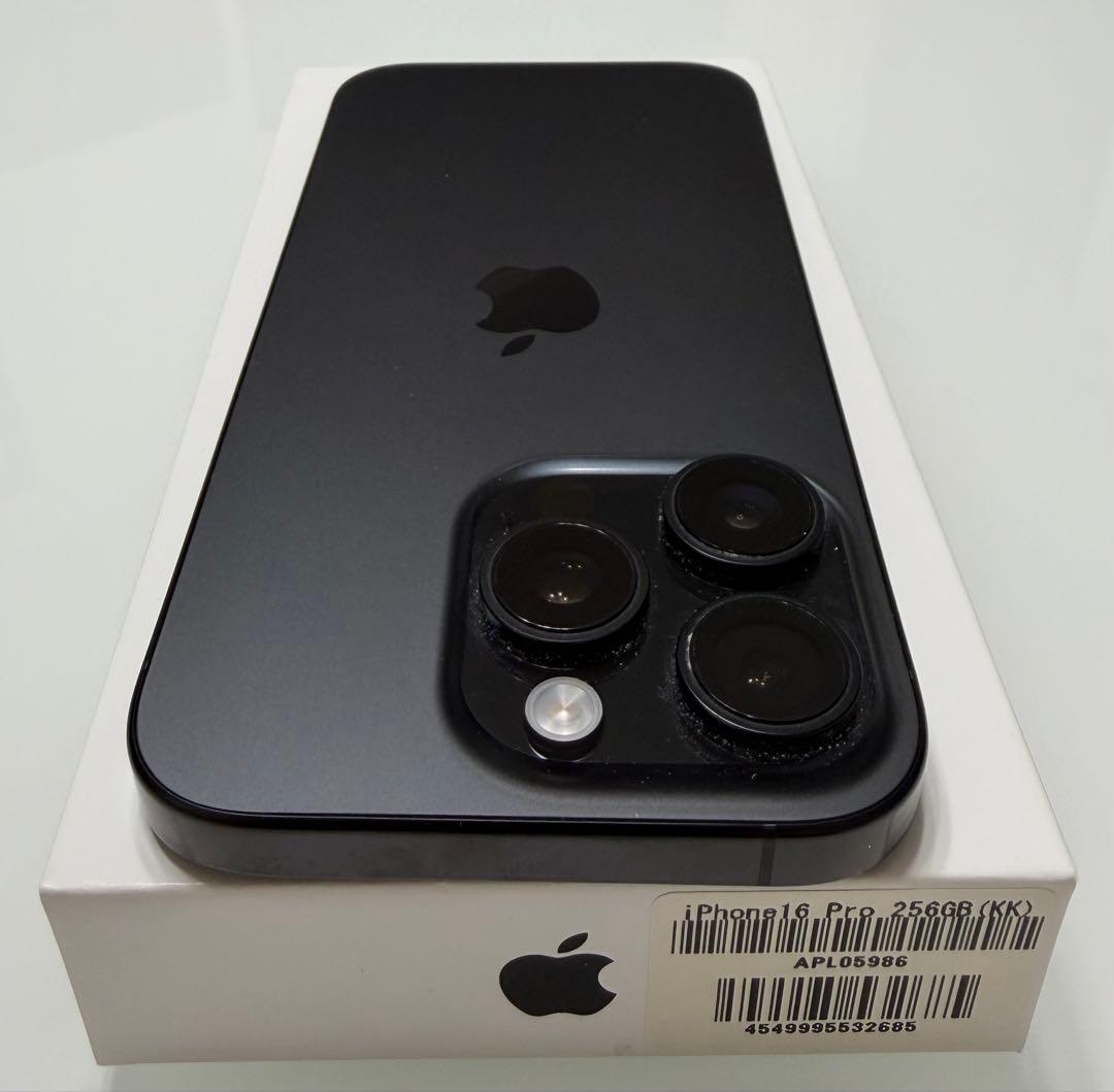 美品iphone 16PRO 256GB ブラックチタニウム バッテリー95%
