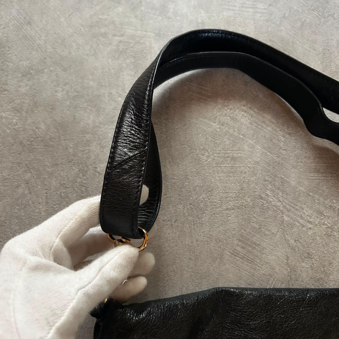 バッグ tory burch grunge shoulder bag y2k black