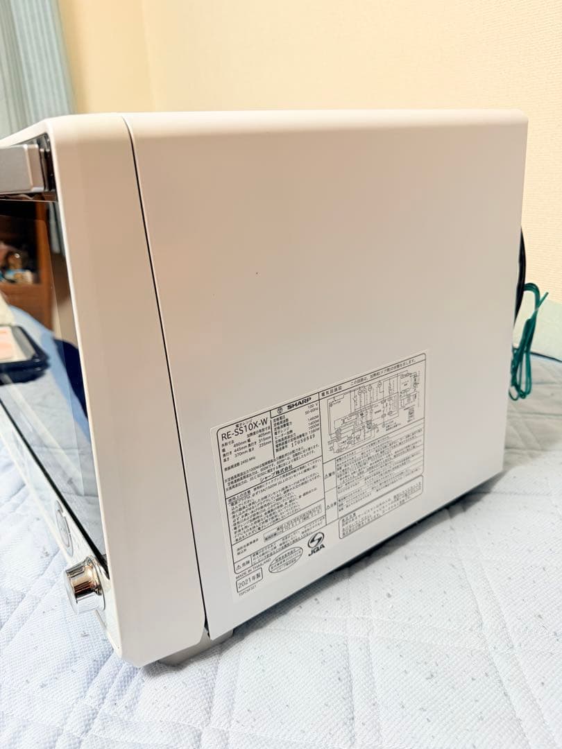 【ジャンク】SHARP オーブンレンジ 31L RE-SS10X-W ホワイト