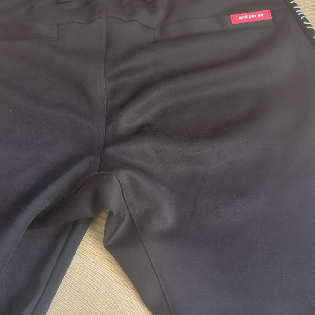 アンパスィ　 and per se 　セットアップ　サイズＬ　黒