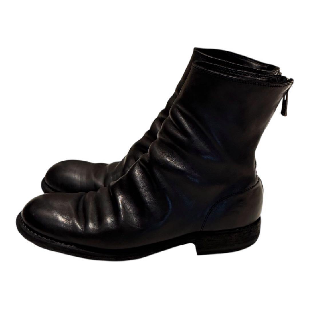 Guidi Back zip boots 986 41 ブラック グイディ