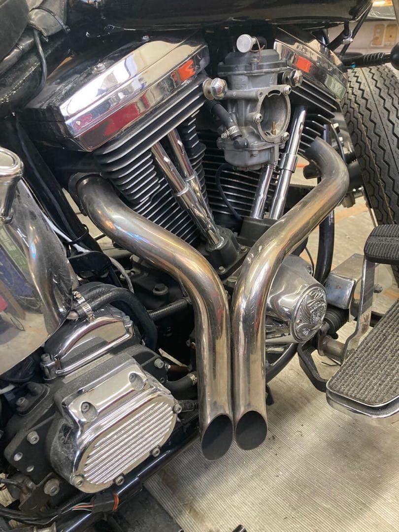 ハーレー　ソフテイル　ワイパイプマフラー　エボ　tc88 tc96 ツインカム