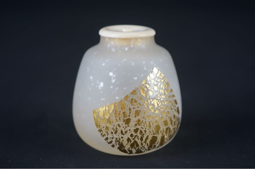 平井依 硝子茶入 共箱 仕覆付 茶道具 本物保証