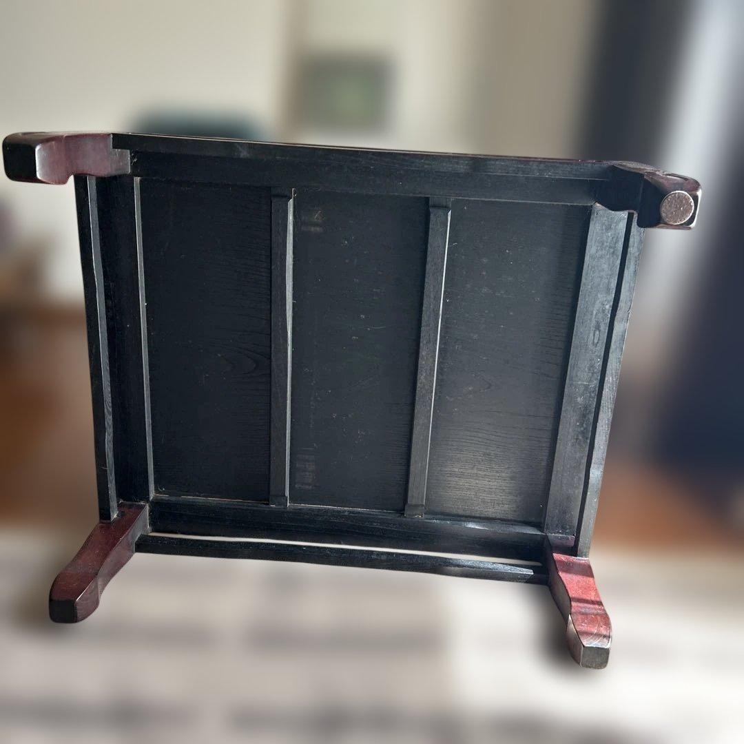 たのメル便　1950年代昭和レトロ　紫檀　ダークブラウン座卓