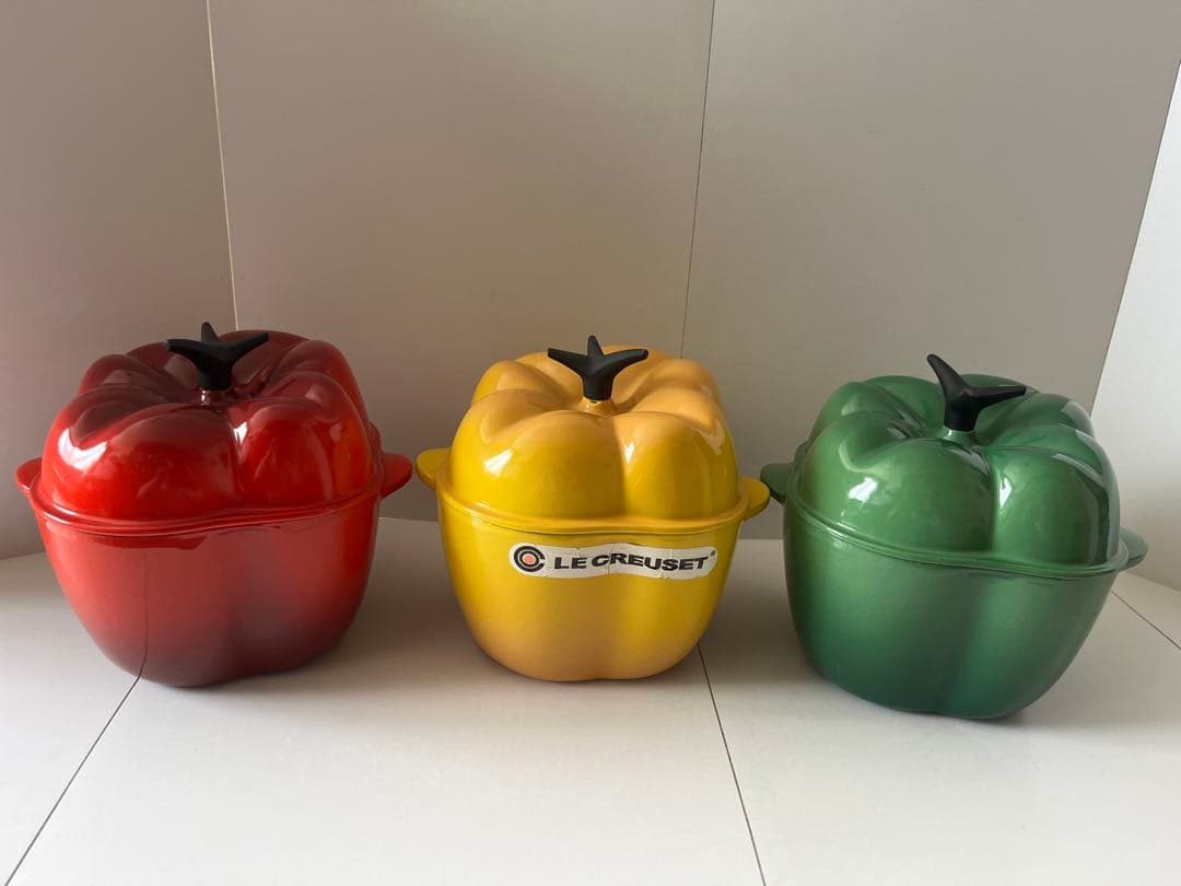 廃盤　ルクルーゼ　ココットピーマン　イエロー