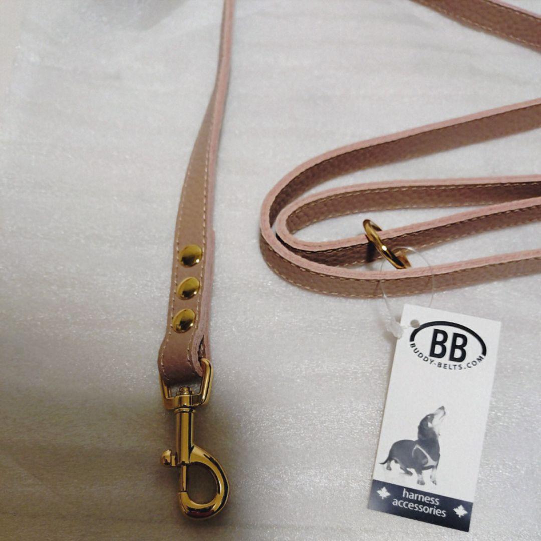 BUDDYBELT　大人気ラテ　オールレザーリード　新品未使用タグ付き