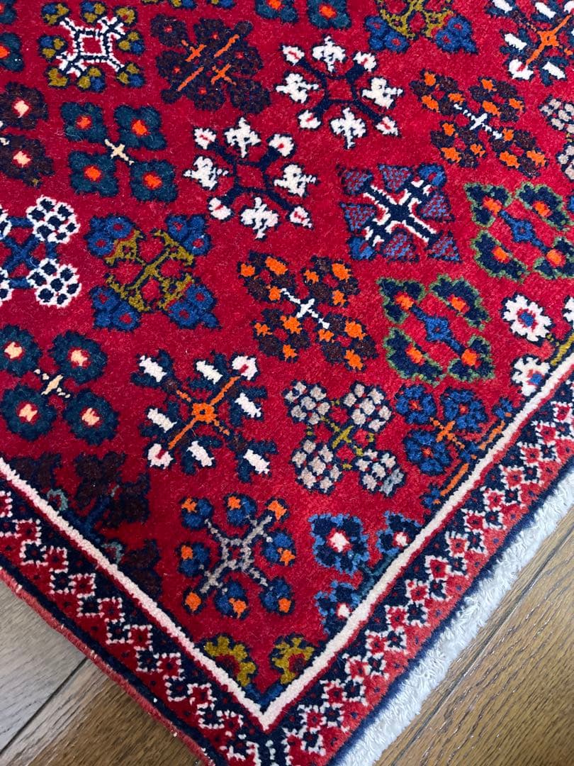 ヴィンテージラグ　赤