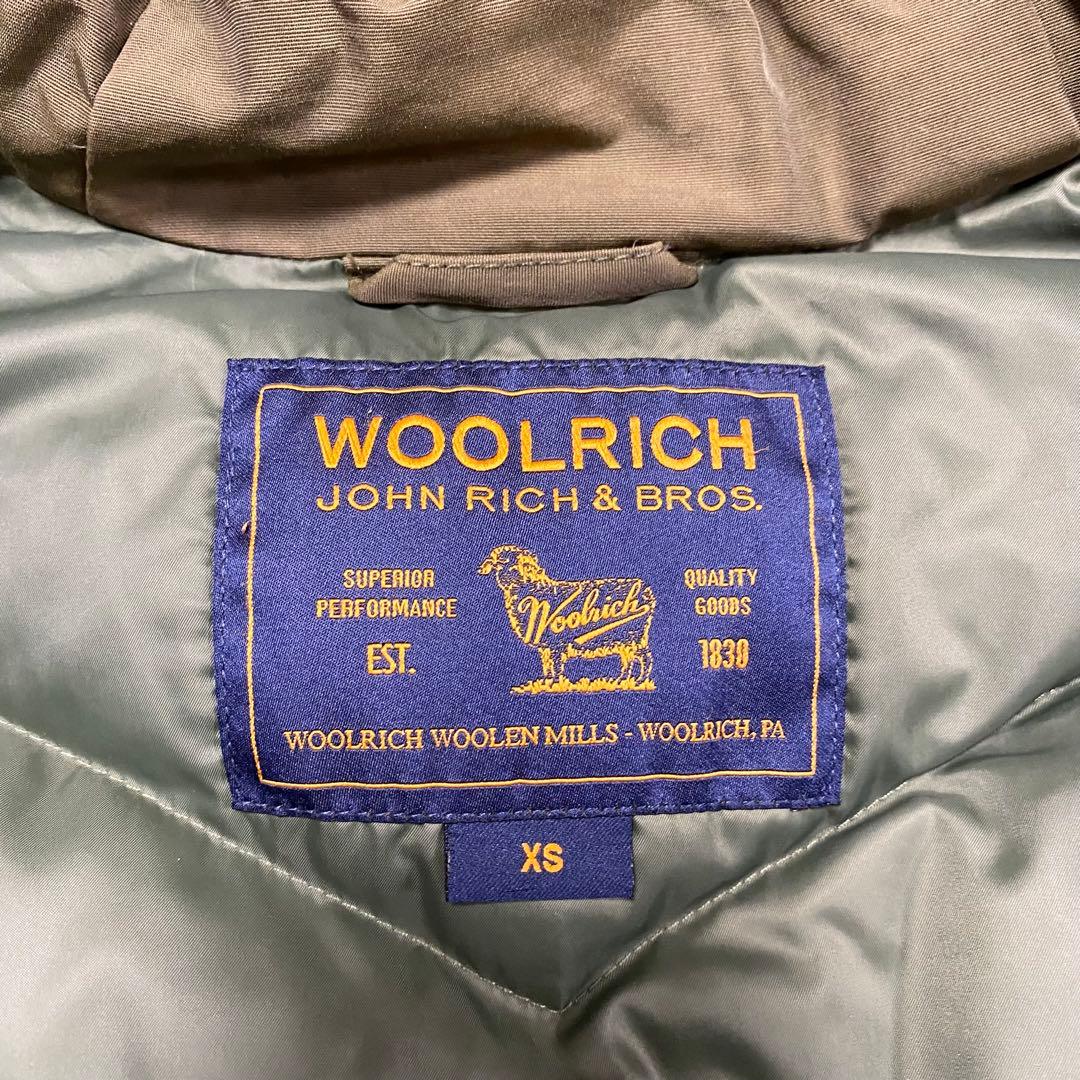 WOOLRICH ダウンコート　アークティックパーカー　ラクーンファー　カーキ