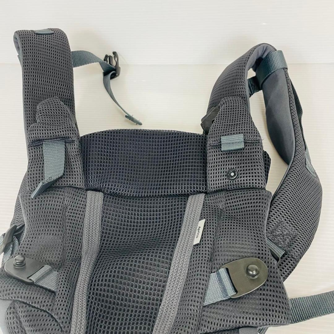 ★美品 Aprica Laclis アップリカ ラクリス 抱っこ紐 ダークグレー