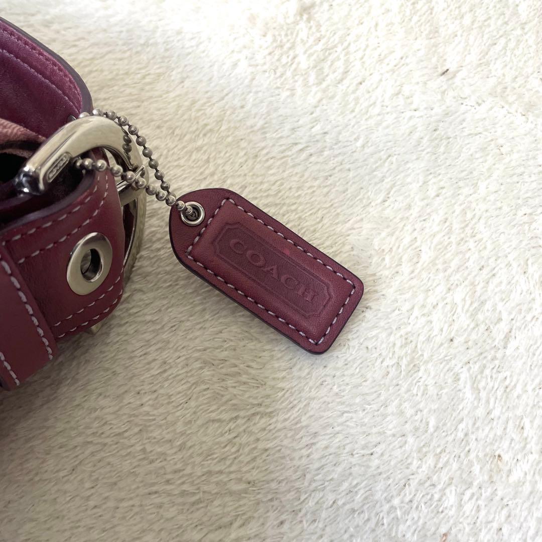 【稀少色/美品】 コーチ ワンショルダー ソーホー シグネチャー パープル